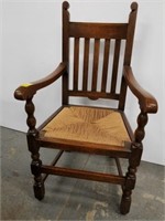 English oak arm chair