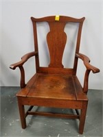 Antique oak potty chair