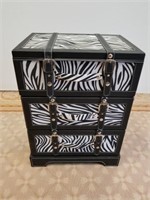 Three drawer Zebra design storage box