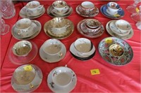 ASSORTED DEMITASSE SETS WITH SOME ORIENTAL DISHES