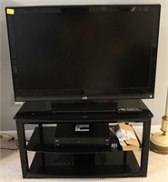 JVC 42" TV AND STAND