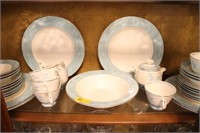 32 PC CAVALIER DISHES - EGGSHELL COLOR