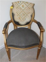 GOLD LEAF ARM CHAIR