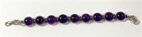 .925 Purple Amethyst Bracelet