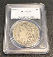 Graded 1895 O Morgan Silver Dollar