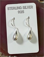.925 Drop French wire earrings