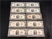 selection of Two Dollar Bills