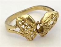 10K Gold Butterfly Ring