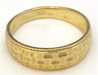 14K Gold Mens Ring