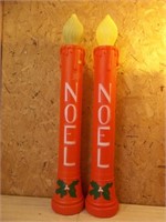 Vintage "NOEL" Blowmold Candles
