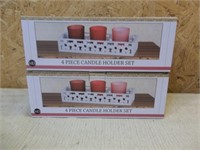 2 New 4pc Candleholder Sets