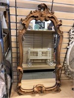 Large Baroque Framed Wall Mirror