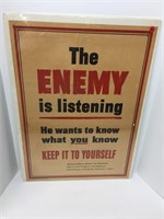The Enemy is Listening Poster