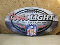 Coors Light / NFL Tin Sign