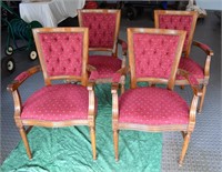 4 dining chairs - upholstered