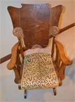 Antique glider rocker chair
