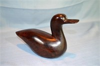 Ironwood Duck figure, 10" long x 6.5" high