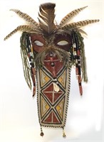 Mask - With feathers & Leather chest piece