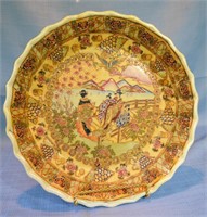 Large 14" Oriental porcelain serving plate