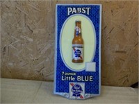 Vintage Pabst Little Blue Display Sign