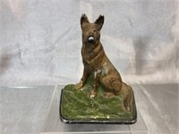 Metal Dog Bookend