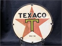 Round Porcelain Texaco Sign