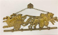 brass chariot key holder