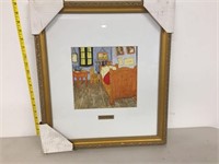 framed print of house scene