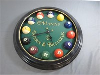 *O'Hanlys Tavern & Billiards Clock -Works