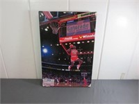 *Michael Jordan Print on Canvas, 13" x 19"