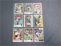 Vintage Topps Baseball Cards of Stars- Pete Rose,