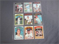 Vintage Topps Baseball Cards of Starts, Ernie Bank