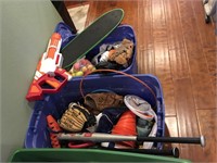 Baseball Gloves, Bats, Skateboard ect