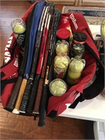 Tennis Rackets, Bag, Balls