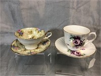 Two Tea Cups & Saucers -English Bone China