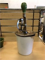 Enamel Measuring Cup w/Mixer -Vintage