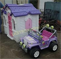 Poly Playhouse & Power Wheels Barbie Jeep