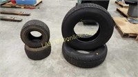 Truck tires and lawn mower tires