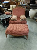 Chair and ottoman and by Lexington