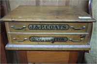 J&P Coats Spool Cabinet,  2 Drawer,