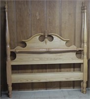 McMahan Oak Queen Size Tester Bed,