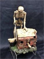 Wind-Up Cast Iron Sawing Skeleton
