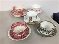 assorted cups / saucers
