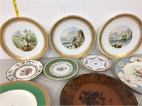 antique plates/ platters