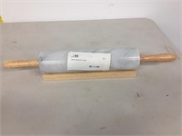 marble rolling pin w/ stand