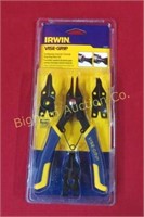 Irwin Vise-Grip Snap-Ring Pliers Set New 6 1/2"