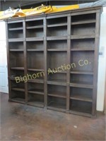 Oak Large Shelf Unit w/ 16 Adjustable Shelves