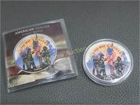 2001 Silver Eagle Colorized American Heros
