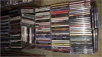 Two boxes of CDs including back to the titanic,