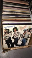Large box of record albums including Chicago,